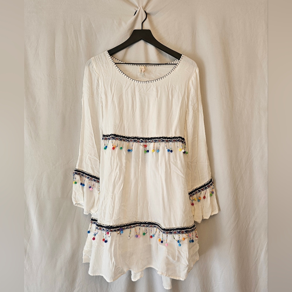 Anthropologie Mini Dress With Beading